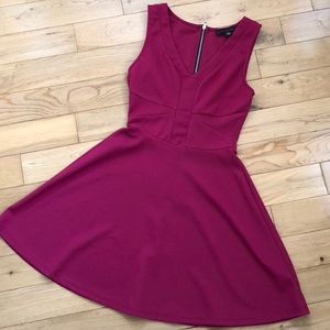Magenta Fit and Flare Dress Sz XS